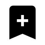 Bookmark Plus Fill SVG Icon